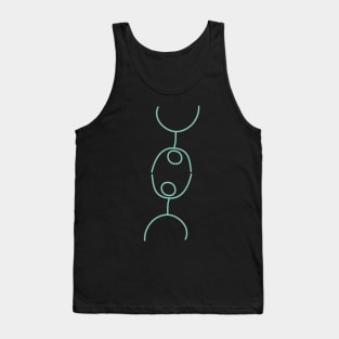 Aero Dance Bright Green Stickhuman Tank Top